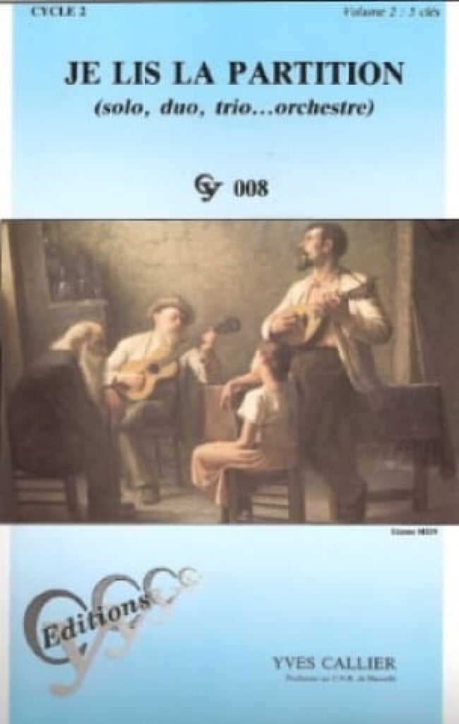 Je Lis La Partition Volume 2 -5 Cles Cy008